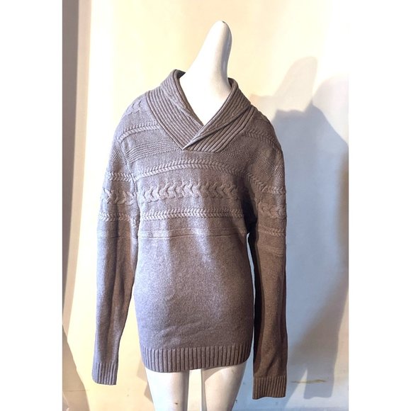 Marc Anthony Knit Sweater Men's Size Large V Neck Thick Sweater - Picture 3 of 11